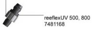 Eheim konektor se zvitem pro Reeflex 500/800, 2ks