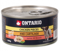 Ontario konzerva Junior Chicken Pieces+Cartilage 200g