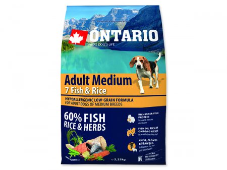 Ontario adult medium fish+rice, 2,25kg