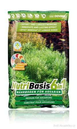 Dennerle substrt Nutribasis 6v1 2,4 kg - iv dno pro rostlinn akvria