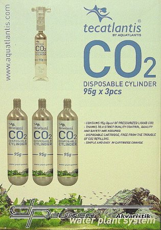 Aquatlantis nhradn lahviky CO2 95g, 3ks