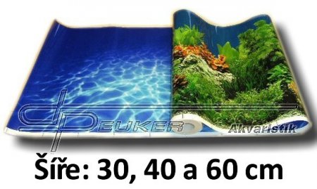 HOBBY oboustrann pozad 30cm vka / motiv voda-vodn ivot