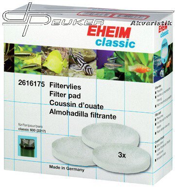 Eheim filtran rouno pro Classic 600 (2217), 3ks