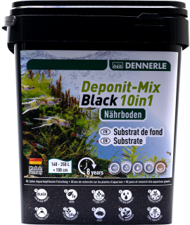 Dennerle substrt Deponit Mix Black 10in1 - 9,6kg - ivn pda pro rostlinn akvria