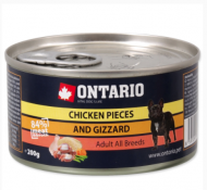 Ontario konzerva Chicken Pieces+Gizzard 200g