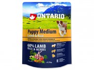 Ontario puppy medium, lamb+rice 0,75