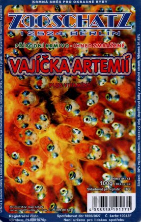 ZOO Schatz- Vajka bronoky (artemie) 100g